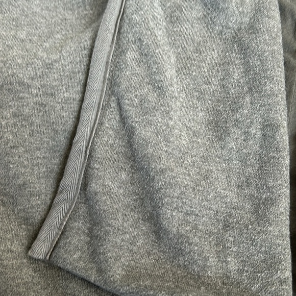 James Perse gray open front cardigan sweatshirt pockets roll sleeves heavy - Picture 15 of 16